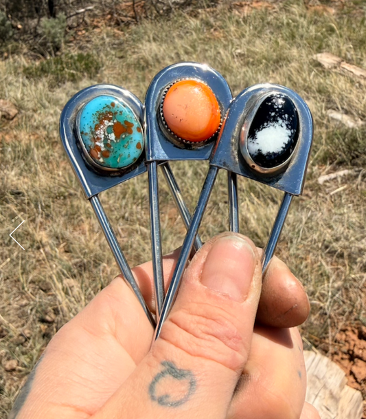Classic Coyote Mint Safety Pin 4"